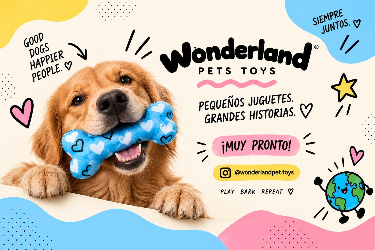 Wonderland Pets Toys. Pequeños juguetes, grandes historias. Muy pronto.